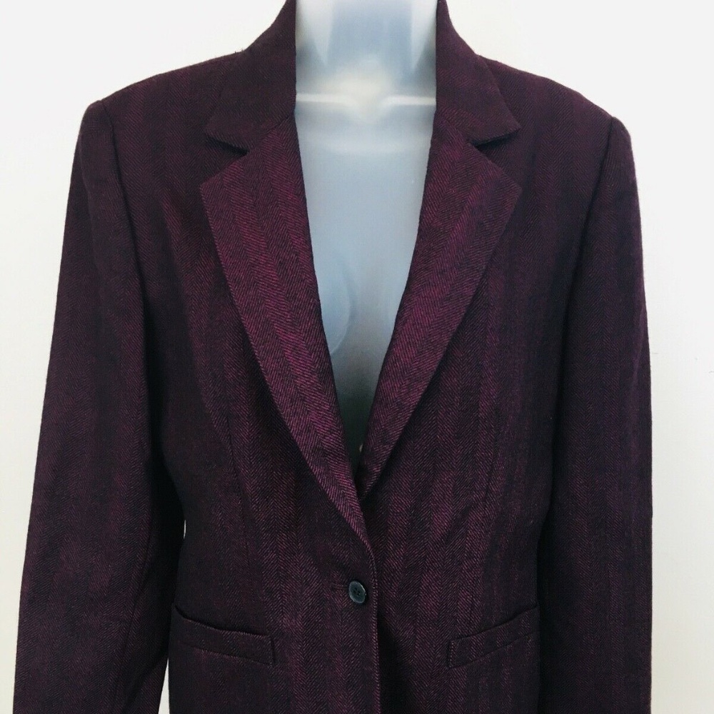 Christian Dior Deep Purple Dress Jacket Size 4